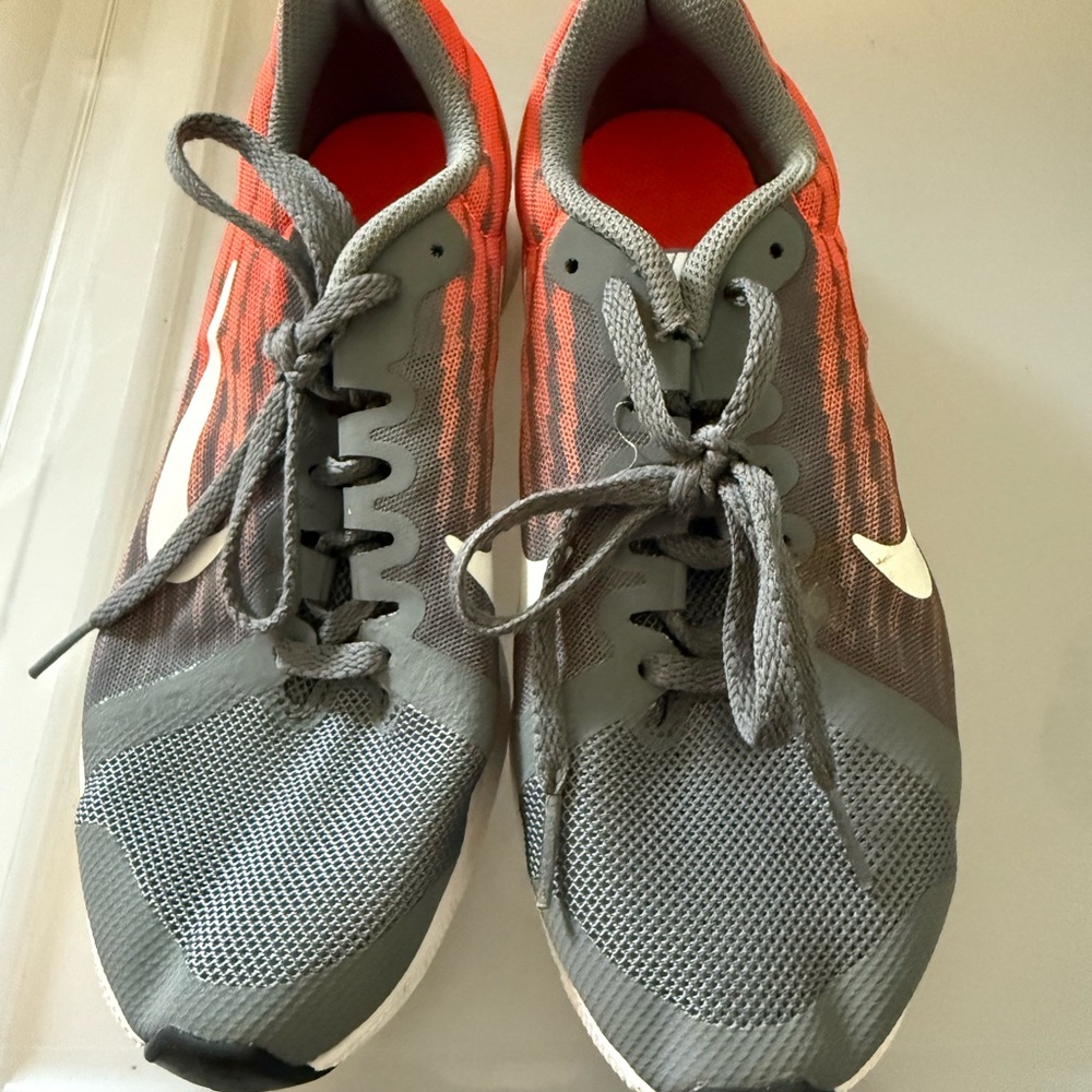 Nike Red and Gray Running Shoes